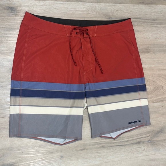 Patagonia Hydro Series Boardshorts Swim Trunks Size 35 - Picture 1 of 10